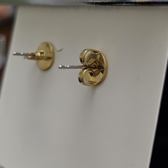 Tory Burch Czech Stone Cubic Zirconia Roxanne Heart Drop  TORY BURCH ROXANNE HEART EARRINGS